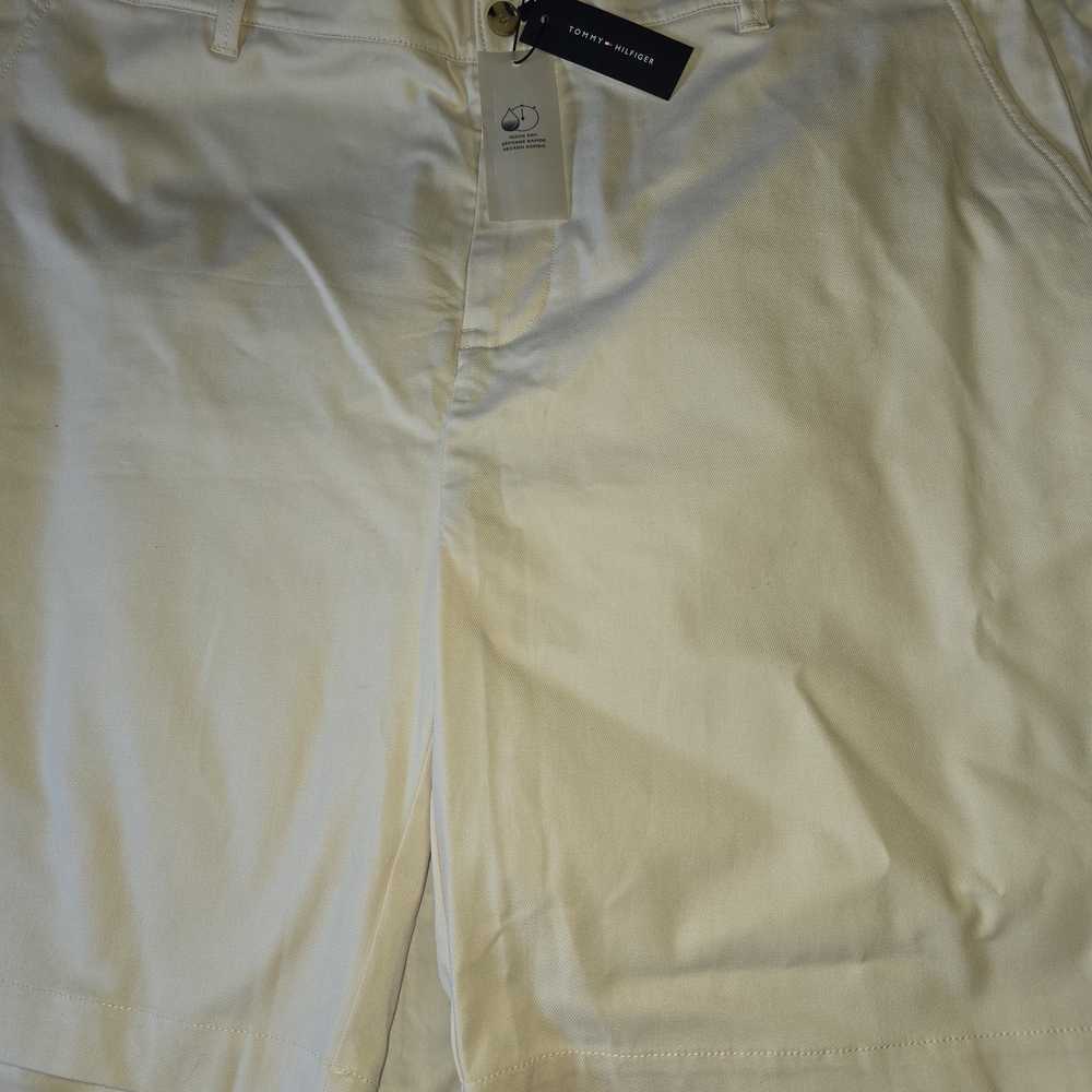 Tommy Hilfiger Tan Flat Front Men Shorts